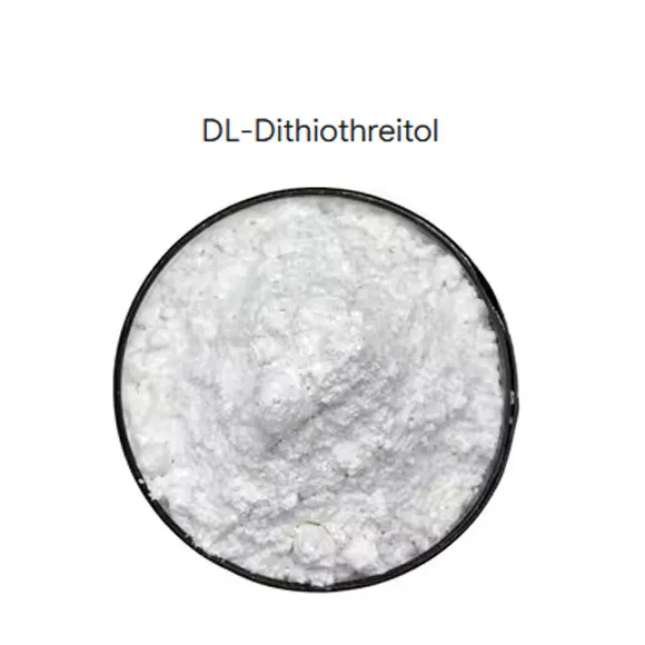 99 ٪ dl-dithiothreitol dtt کیمیکل پاؤڈر CAS 3483-12-3