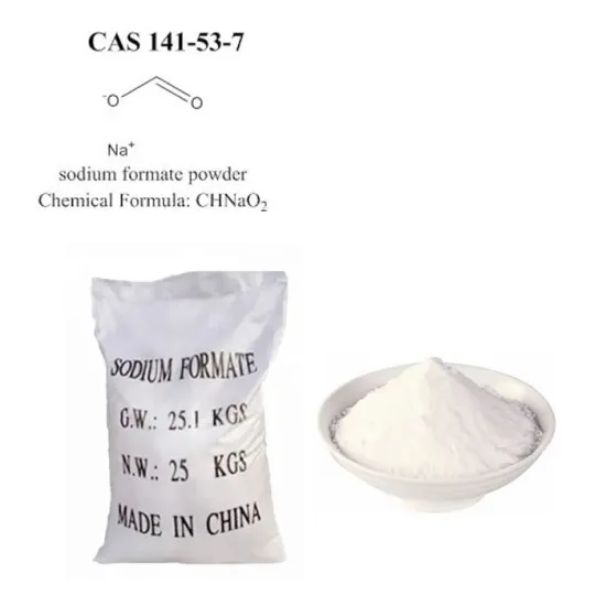 صنعتی گریڈ سوڈیم فارمیٹ 95 ٪ 98 ٪ CAS 141 53 7